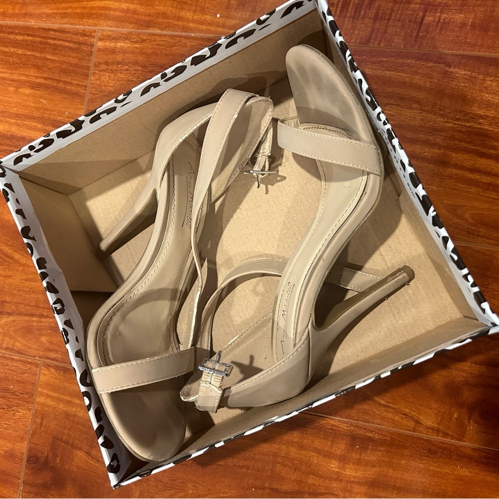 Anne Michelle Nude Strappy Heels